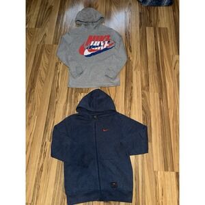 Nike Boys L Large 14/16 Cotton Hooded Sweatshirt‎ Lot Of 2 Hoodie